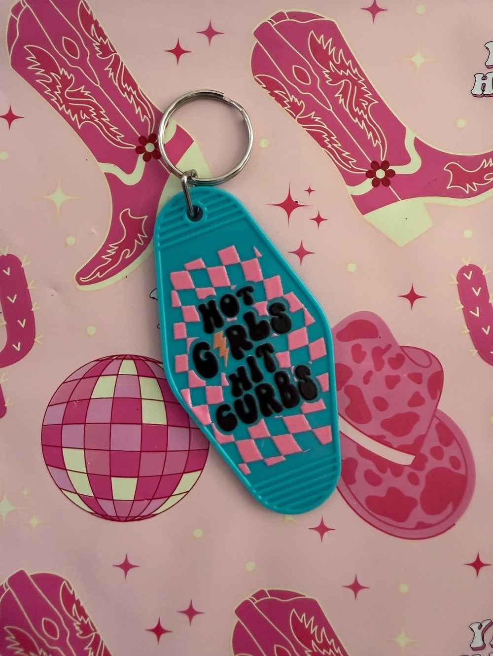 Independent Hot Girls Hit Curbs Keychain